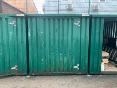 Green Metal Outdoor Cabin