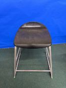 Black Plastic Stools x9