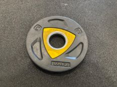 Pair Of Yellow Ziva 2.5KG Plates- No Reserve