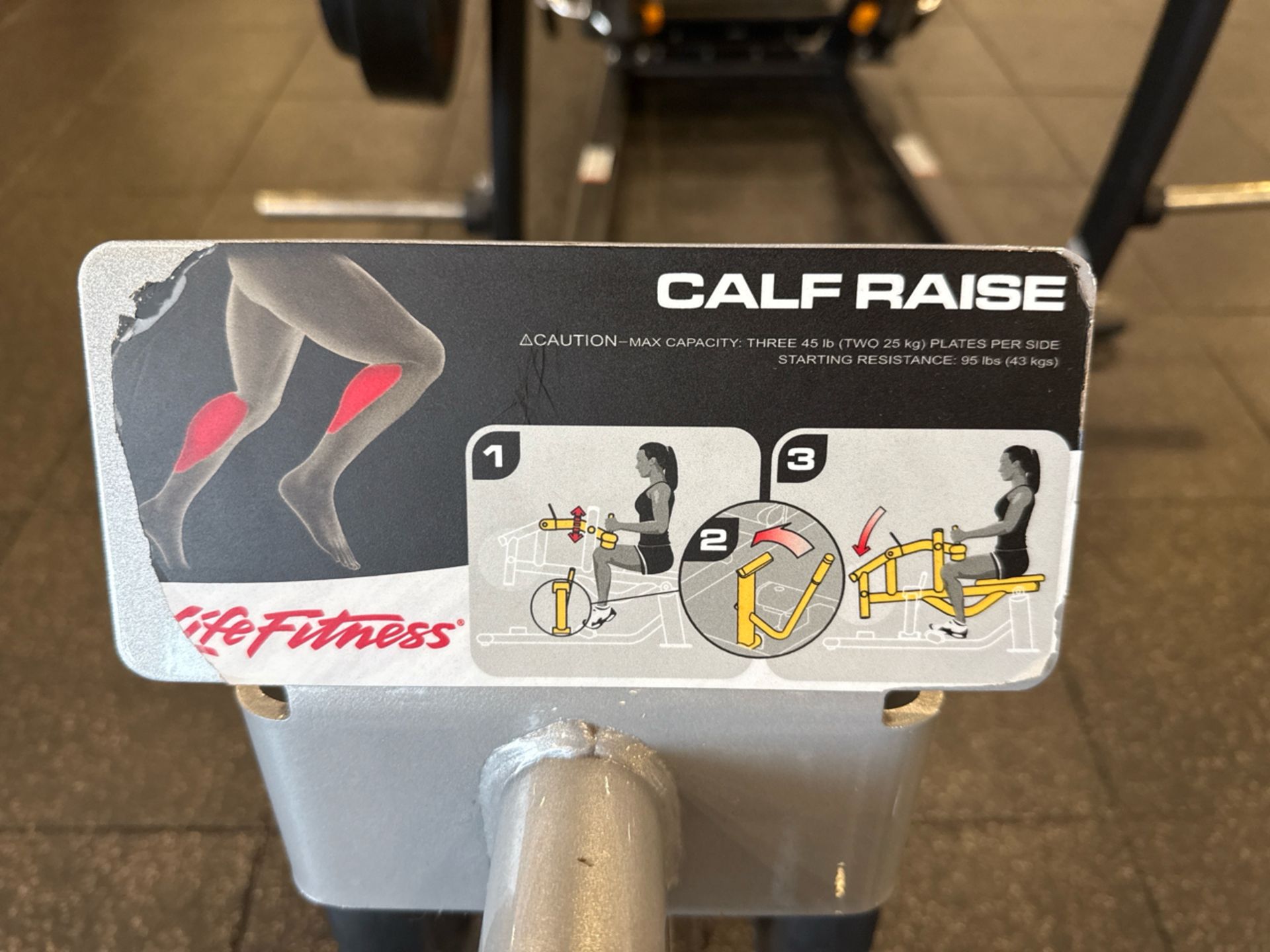 Life Fitness Calf Raise - Image 2 of 8