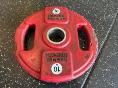 Pair Of Hammer Strength 10KG Plates- No Reserve