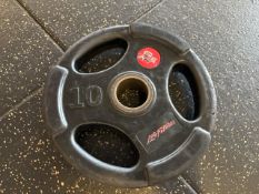 Pair Of Life Fitness 10KG Plates- No Reserve