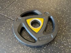 Pair Of Yellow Ziva 5KG Plates- No Reserve