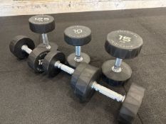 Set Of Physical Dumbbells 15KG-12.5KG-10KG