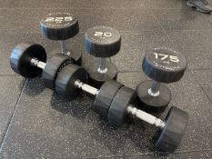 Set Of Physical Dumbbells 22.5KG-20KG-17.5KG