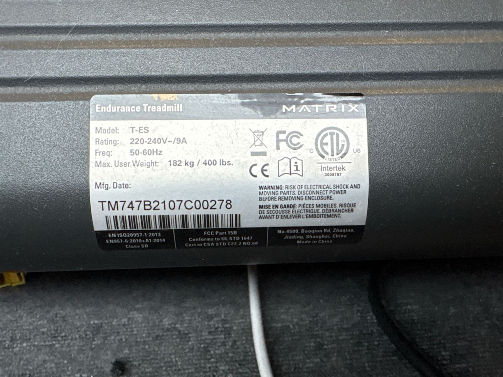 Matrix T-ES Treadmill With Touchscreen - Image 6 of 7