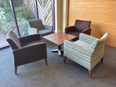 Coffee Table & 4 Lounge Chairs