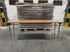 Wooden Folding Tables x4