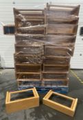 Pallet Of Wooden Food Display Boxes