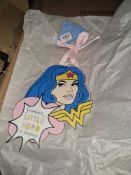 Approximately 600 x KIDS WONDER WOMAN DOOR SIGN