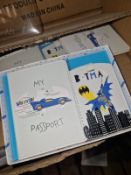 Approximately 264 x KIDS BATMAN PASSPORT HOLDER AND LUGGAGE TAG