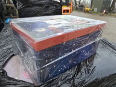 Approximately 72 x 10 Nest of Storage boxes / Whimiscal Santa Design