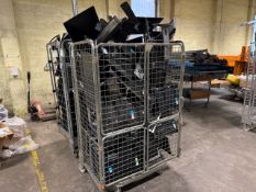 Metal Cage Of Assorted Computer Monitors - Approximately 25 Monitors