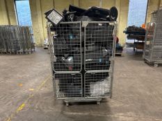 Metal Cage Of Assorted Computer Monitors - Approximately 25 Units