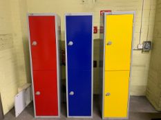 Group Of 3 x Elite Lockers , 2 Lockers in Each Bank