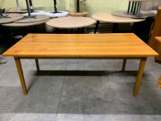 Straight Wooden Table