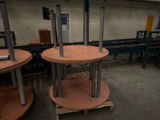 Circular Wooden Tables x3