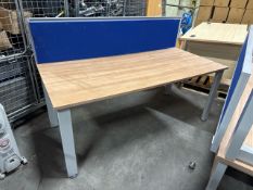 Straight Beech Effect Desks x3