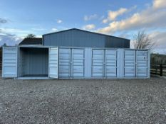 1 x 40ft, 4 Door Side Opening Shipping Container (DELIVERY ONLY)