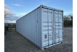 1 x 40ft, 4 Door Side Opening Shipping Container (DELIVERY ONLY)