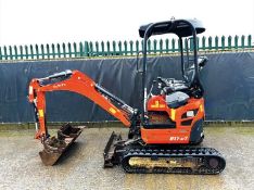 2021 Kubota U17-3A Excavator, Only 1338 Hours, Quick Hitch, 3 Buckets