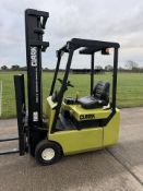 Clark CTM12S 1.2 Tonne Electric Forklift Triple Mast, Complete With Charger, GENUINE LOW 651 HOURS
