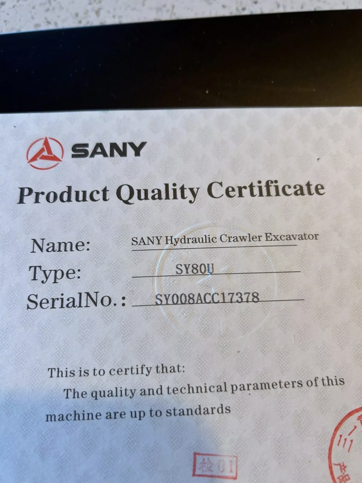 2023, SANY - SY80U Zero Swing, 8 Ton Excavator - Image 21 of 22