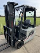 Nissan 1.5 Tonne Electric Forklift Container Spec, Outstanding Condition, Complete With Charger