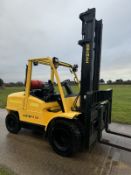Hyster 5 Tonne Gas Forklift, V6 Cylinder Engine, 4.3m Mast With Wide Side Shift