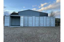 1 x 40ft, 4 Door Side Opening Shipping Container (DELIVERY ONLY)