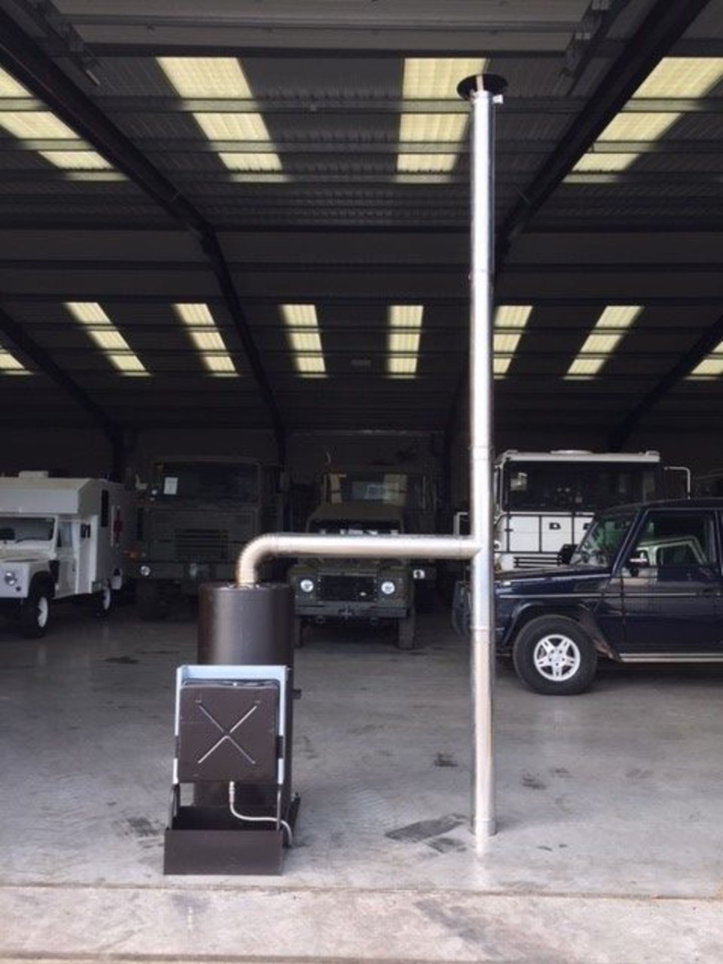 NO RESERVE - UNUSED Multi-Fuel Heater - DEVILLE with Blue Flame Technology