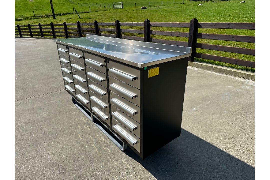 Steelman 7 Foot Storage Workbench, 20 Drawers With Wheels, Brand New & Unused - Image 2 of 6