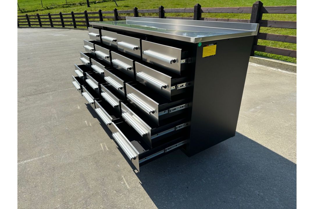 Steelman 7 Foot Storage Workbench, 20 Drawers With Wheels, Brand New & Unused - Image 6 of 6