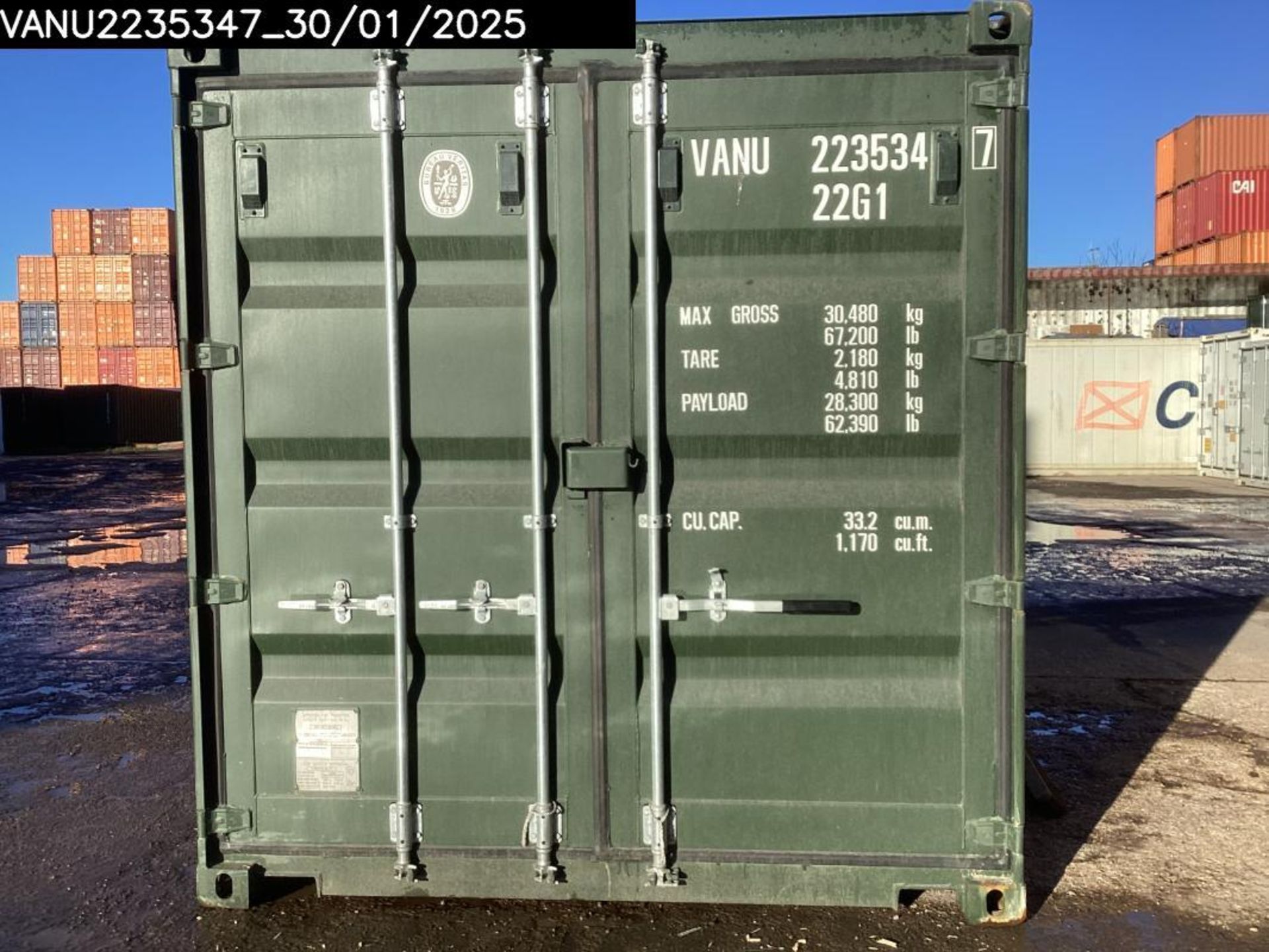 One Trip 20 Foot Shipping Container, 2024 Build - Image 4 of 6