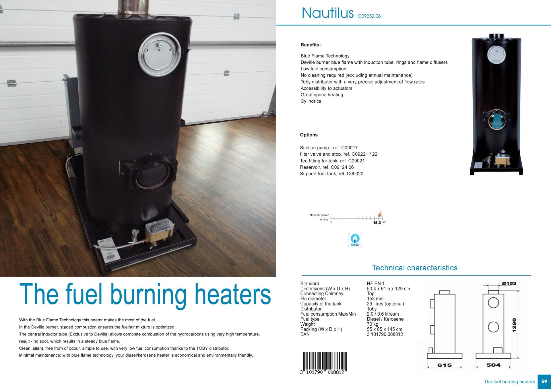 NO RESERVE - UNUSED Multi-Fuel Heater - DEVILLE with Blue Flame Technology - Image 4 of 17