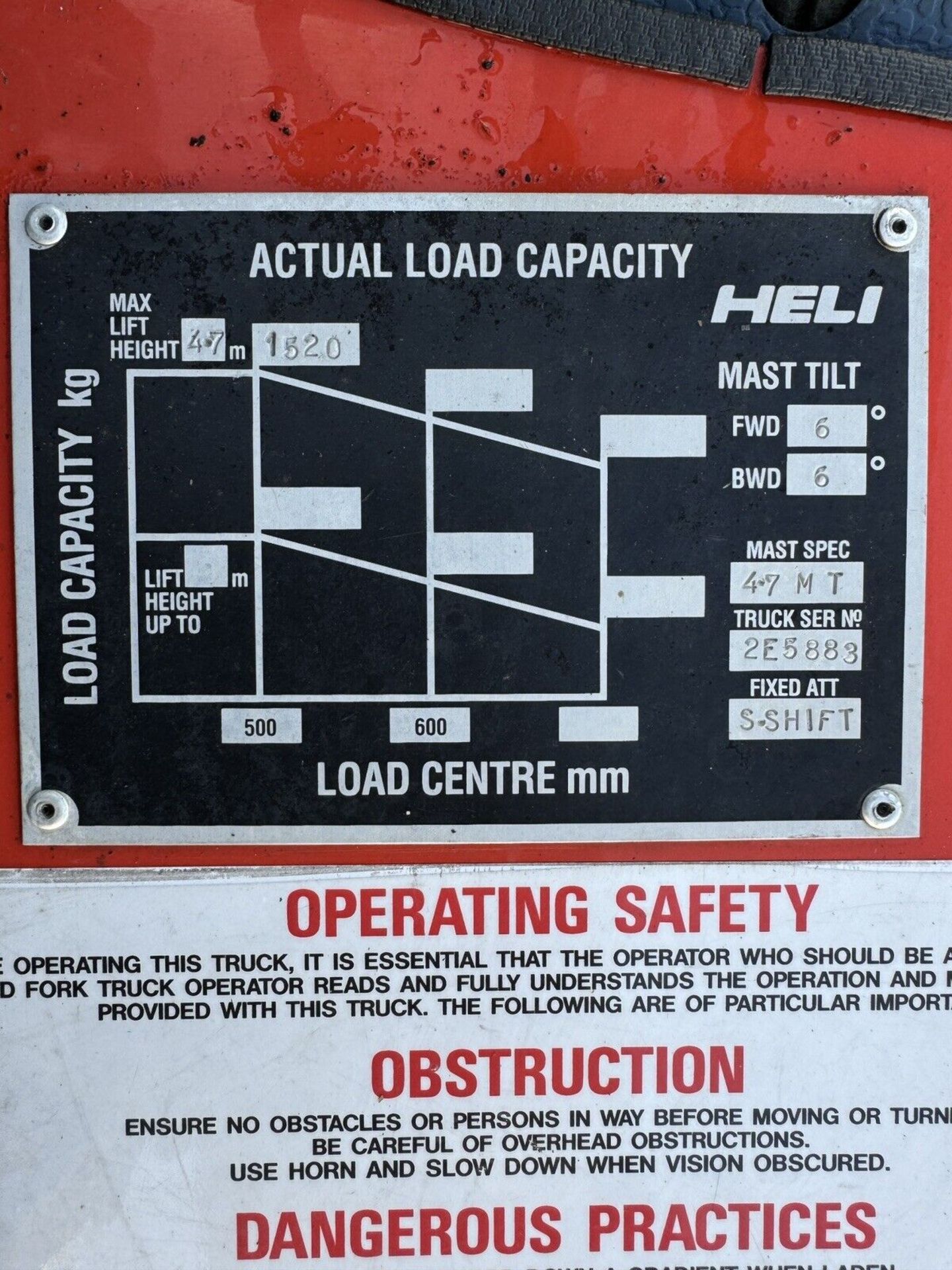 2019 Heli 2 Tonne Gas Forklift, Container Spec, 2945 Hours - Image 4 of 6