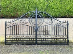 14 Foot Bi-Parting Gates, European Design, New & Unused