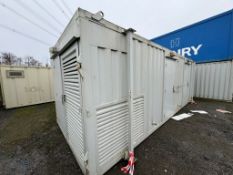 24ft Static Welfare Unit With Toilet, Canteen, Generator, Site Cabin Office Welfare Container