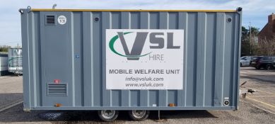 RESERVE NOW £9600 - 2017 Groundhog GPO500 Mobile Site Office Unit, Generator 2513 Hours