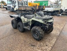 Can-AM Bombardier Recreational Products (BRP) 650cc 6x6 Off Road Bike ATV, 1300 Hours