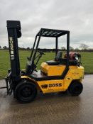 Boss 3 Tonne Gas Forklift Full Free Lift Mast, 4726 Hours