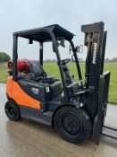 2017 Doosan G25E-5 2.5 Tonne Gas Forklift, 6351 Hours, 3.2m Duplex Mast With Side Shift
