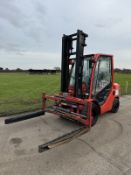 2008 Toyota 3 Tonne Diesel Forklift With Brick Clamp Fork Positioner & Side Shift, 4723 Hours
