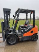 2014 Doosan 2.5 Tonne Diesel Forklift Truck, Container Spec