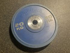 20KG Tuff Tech Bumper Plates x2