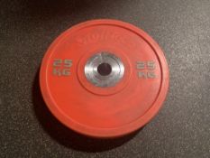 25KG Tuff Tech Bumper Plates x2