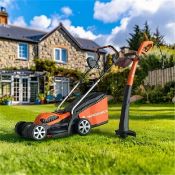 Yardforce EM U32 & ET U24 Set Comprises Lawnmower & Strimmer