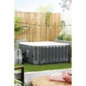 Dark Grey Square Spa Hot Tub