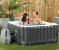 4 Person Dark Grey Square Spa, No Reserve