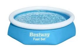 Bestway Fast Set 2.44m Swimming Pool, No Reserve